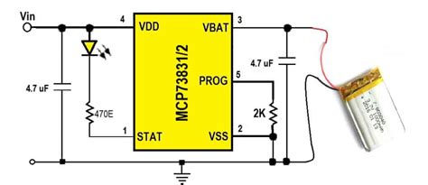 Lithium Ion Battery Charger Circuit Schematic