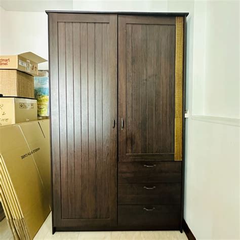 Dark Wood Wardrobe Furniture And Home Living Furniture Shelves