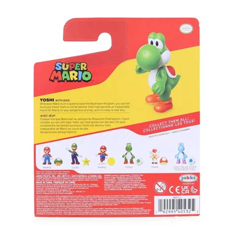 SUPER MARIO EL Mundo De Nintendo 6 3cm Figura Yoshi Con Huevo EUR 20 73