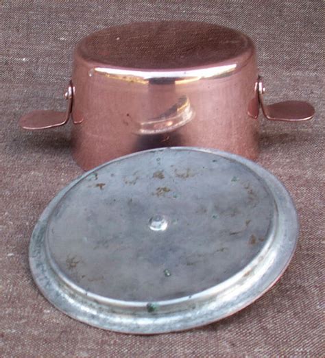 French Tin Lined Copper Lidded Casserole Pan Timbal Cookware Dehillerin