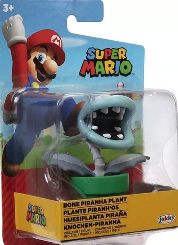 Super Mario Huesiplanta Piraña 7 Cm Original