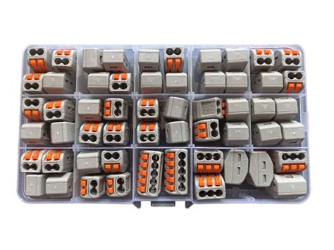 56шт, Набор клеммников (аналог Wago). Зажимные соединительные 32 А 222 ...