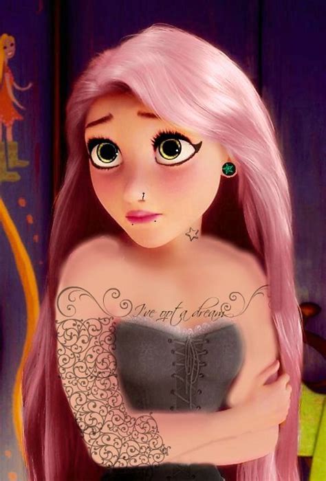 Rapunzel Disney Tangled Disney Punk Edit Goth Disney Disney Rapunzel