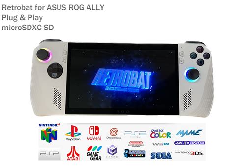 Asus ROG Ally Retrobat System 1TB Micro SD Card Retro Game Boot