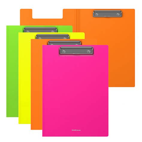 Планшет с зажимом и крышкой А4 ЕК 50140 Neon пластик