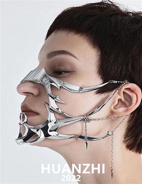 Cyberpunk Accessories Fashion Mask 2023 Luxury Hollow Mask Women