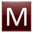 Letter M red icon free download as PNG and ICO formats, VeryIcon.com