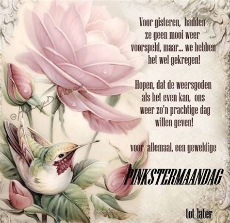 Pinkstermaandag Pinksteren Goedemorgen Citaten