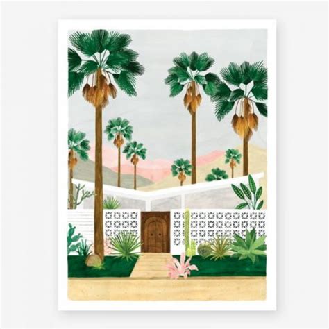 Affiche Palmsprings All The Ways To Say Format Au Choix Pastel Shop