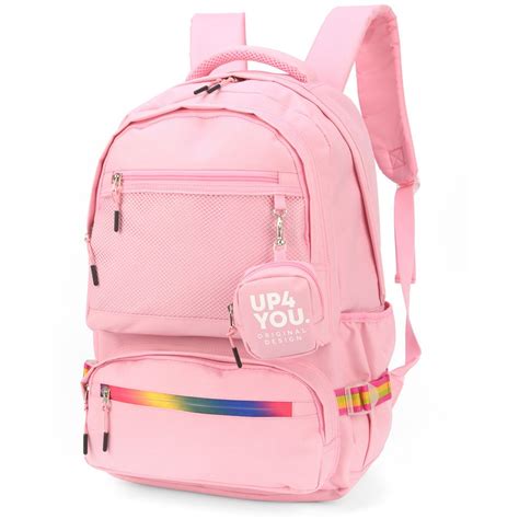 Mochila UP4YOU Rosa MJ48980UP Luxcel PT 1 UN Escolar Kalunga