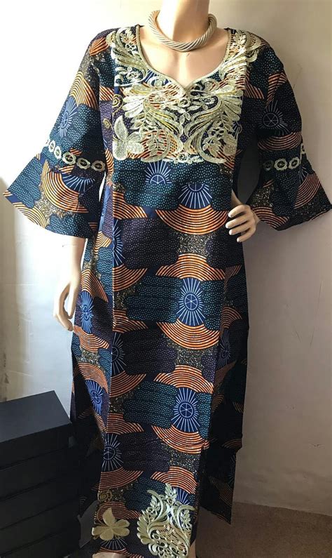 Embroidered Kaftan Simple Elegance African Dresses Modern African