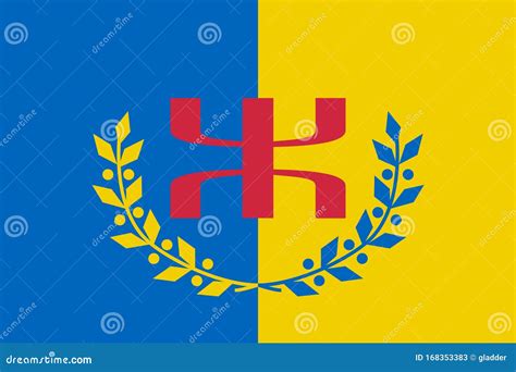 Kabylia Flag in Proportions and Colors Vector Stock Illustration ...