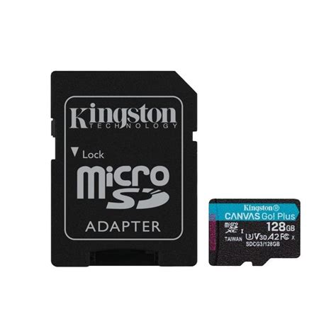 Kingston Canvas Go Plus MicroSDXC 128GB UHS-I U3 V30 Clase 10 ...