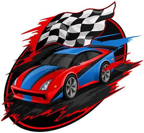 Speeding Racing Car Design stock vector. Illustration of championship - 70068087