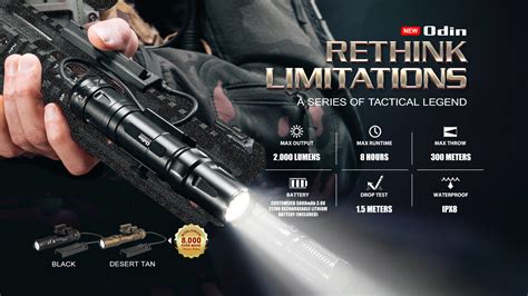 Odin Lumens Rechargeable Tactical Torch Olight Australia Official