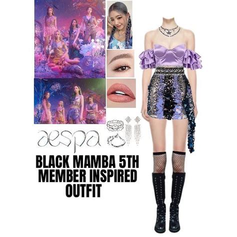 Th Aespa On Instagram Aespa Black Mamba Th Member Inspired Outfit