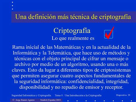 Tema Una Introducci N A La Criptograf A Ppt Descargar