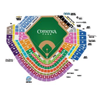 Comerica Park Tiger Den Seating Chart Elcho Table