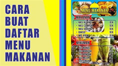 Detail Contoh Daftar Menu Makanan Dan Minuman Beserta Harganya Koleksi