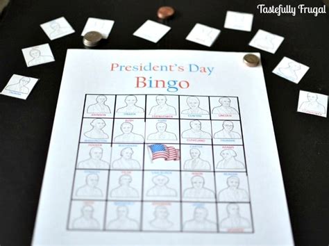 Presidents' Day Bingo - Tastefully Frugal