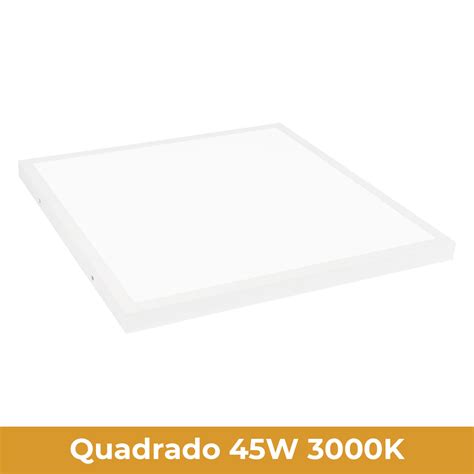 Painel Sobrepor Led Quadrado W K Bivolt Avant