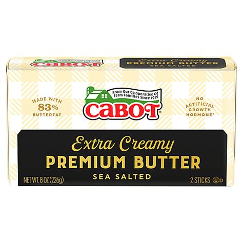 Cabot Butter Premium Extra Creamy Sea Salted 2 Ea Butter