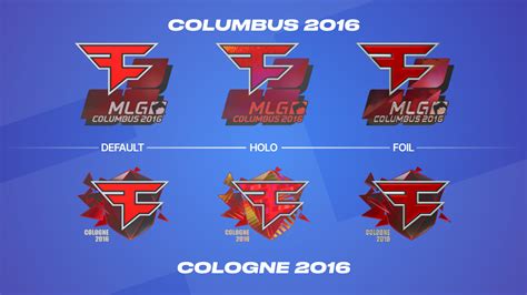 List Of All Faze Clan Stickers From All Majors In Cs Go And Cs