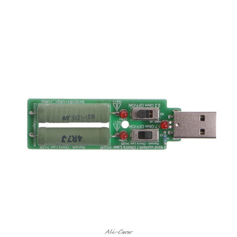 Резистор USB dc электронная нагрузка с регулируемым переключателем 3 ...
