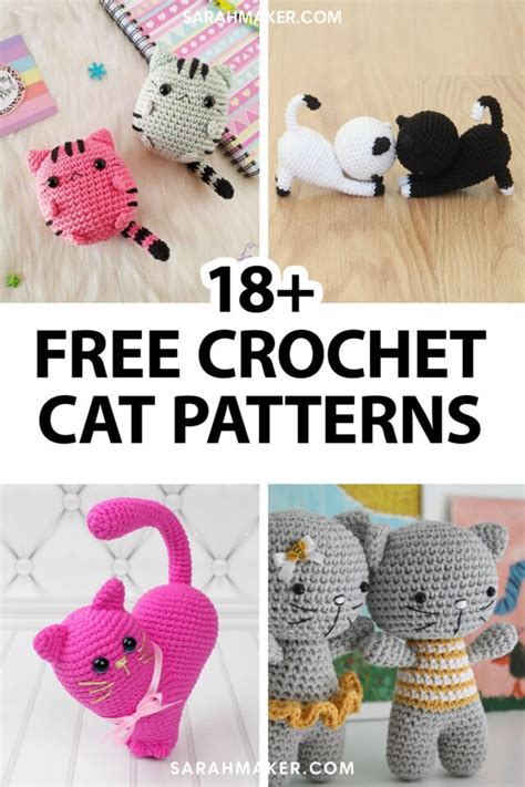 18 Free Crochet Cat Patterns Find Your Purr Fect Project Sarah Maker