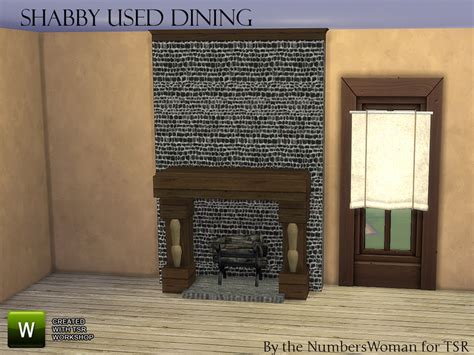 The Sims Resource Shabby Bargain Shabby Chic Dining Fireplace