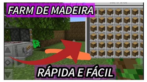 Farm De Madeira Simples E F Cil Minecraft Tutorial R Pido Youtube