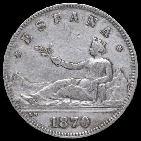 España First Spanish Republic 1873 1874 2 Pesetas 1870 73 De M