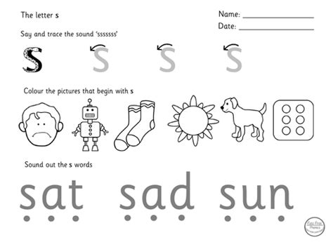 Phase 2 Phonics Worksheets Teaching Resources