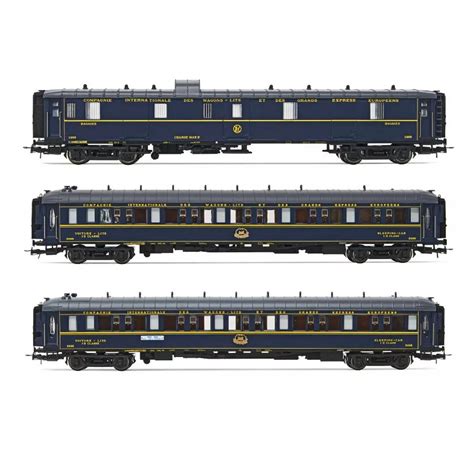 Set De Voitures Du Train Bleu De La Ciwl Fourgon Et Lx Ep