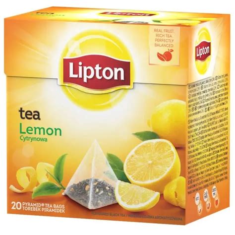 Lipton Lemon Flavoured Black Tea 20 Bags Wassermaneu