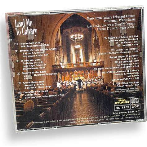 Lead Me To Calvary Cd Calvary Episcopal Church Pittsburgh Ebay