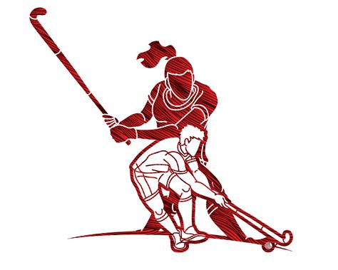 Silhouette Group of Field Hockey Sport 11954270 Vector Art at Vecteezy