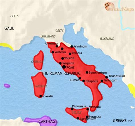 History Map Of Italy 200 Bc Mystery Of History Volume 1 Lesson 91