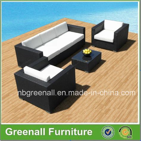 Chinese Hotel Patio Outdoor Home Rattan Garden Modern Wicker Sofa