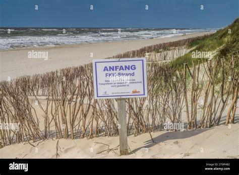 FKK Strand Samoa Hörnum Sylt Schleswig Holstein Deutschland Stock