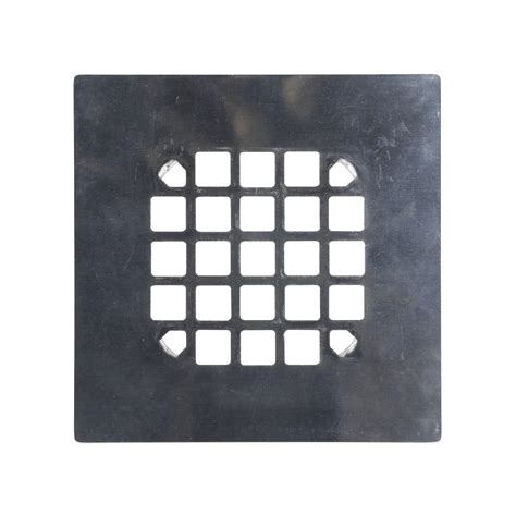 Square Snap In Shower Drain Cover In Brushed Nickel Danco