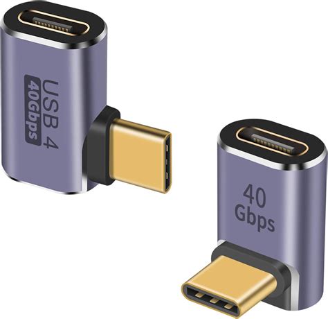 Amazon co jp Duttek 40Gbps L型USB C変換アダプター 2個 L字USB Cオス USB Cメス 延長