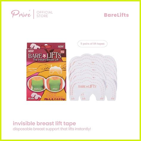 Disposable Breast Lift Tape Bare Lifts Breast Push Up Boob Lift Transparent Tape Shopee