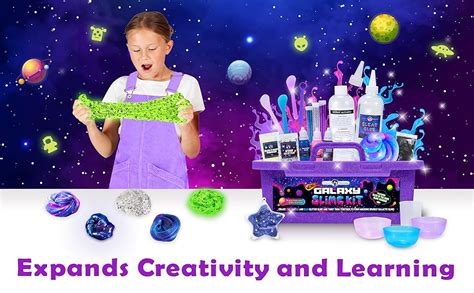 Original Stationery 22 Pieces Mini Galaxy Slime Kit Make Your Own Galactic Slime