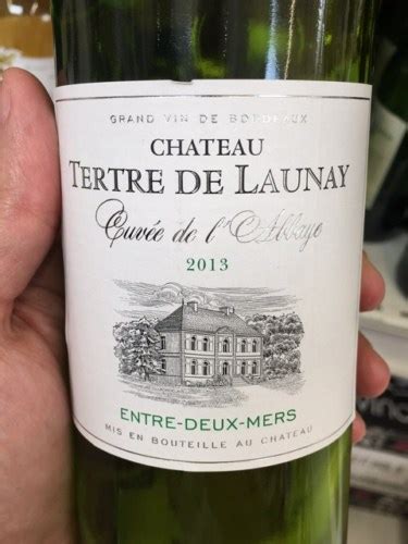 Château Tertre de Launay Cuvée de l Abbaye Entre deux Mers Vivino US