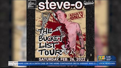 Jackass Performer Steve O Bringing Bucket List Tour To Fox Theater