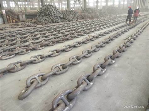 China Largest Black Bitument Anchor Chain Factory China Mooring Chain