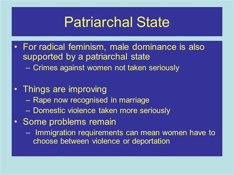 Difference Between Patriarchy And Feminism Compare The