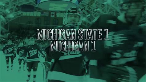 Michigan State Vs Michigan Cinematic Highlight Hockey Youtube