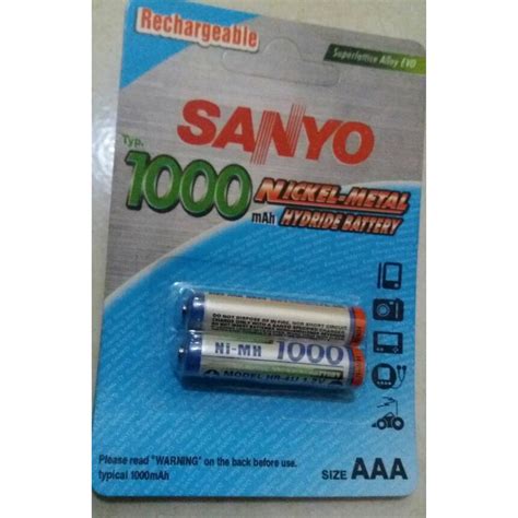 Jual Baterai Sanyo A Baterai Aaa Rechargeable Bisa Di Cas Ulang